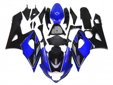 05-06 Schwarz & Blau Glänzend Mit Silber GSXR 1000 Verkleidung