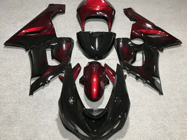 05-06 Schwarz Glänzend & Tiefrot ZX6R Verkleidung