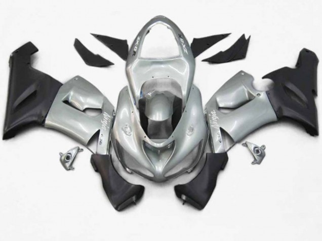 05-06 Silber Schwarz Matt ZX6R Verkleidung