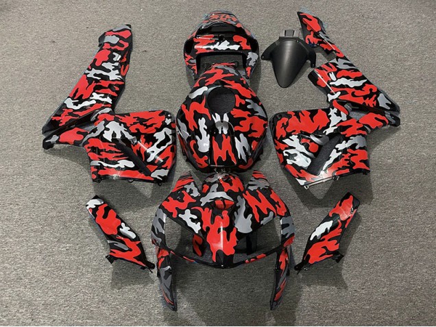 05-06 Tarnung & Rot CBR600RR Verkleidung