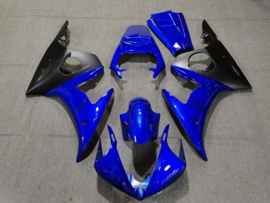 05 Glänzend Blau & Schwarz R6 Verkleidung