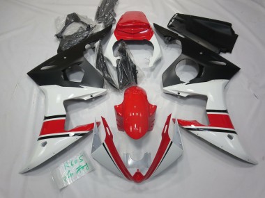 05 Weiß Rot & Schwarz R6 Verkleidung