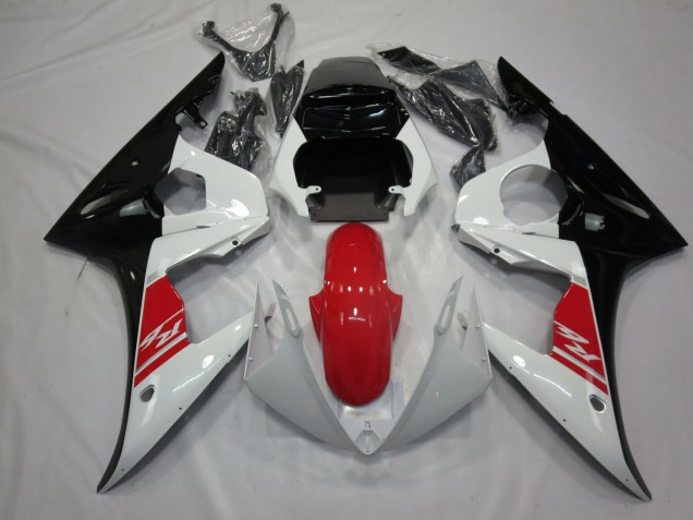 05 Schwarz Weiß & Silber R6 Verkleidung