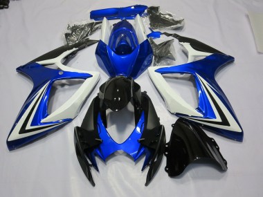 06-07 Blau Schwarz & Weiß GSXR 600-750 Verkleidung