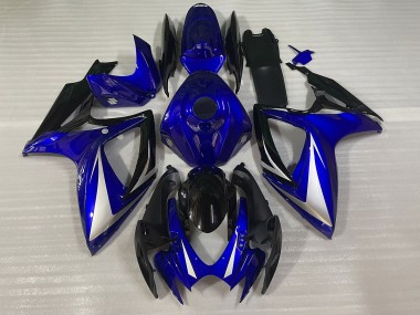 06-07 Blau Schwarz & Weiß Spezial GSXR 600-750 Verkleidung