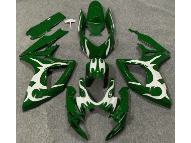 06-07 Dunkelgrün & Weiß GSXR 600-750 Verkleidung