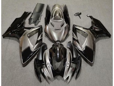 06-07 Dunkelsilber & Schwarz GSXR 600-750 Verkleidung