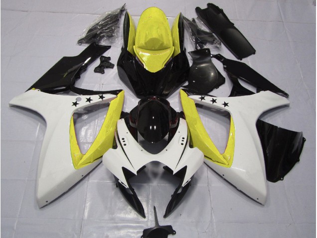 06-07 Gelber Stern GSXR 600-750 Verkleidung