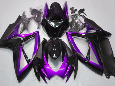 06-07 Glanz Lila & Schwarz GSXR 600-750 Verkleidung