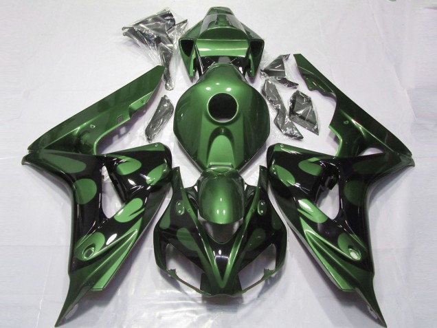 06-07 Glänzend Grün & Schwarz CBR1000RR Verkleidung