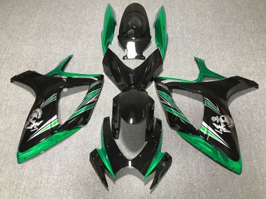 06-07 Glänzend Grün & Schwarz Design GSXR 600-750 Verkleidung