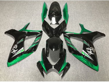 06-07 Glänzend Grün & Schwarz Design GSXR 600-750 Verkleidung