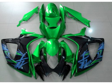 06-07 Glänzend Grün & Schwarz GSXR 600-750 Verkleidung