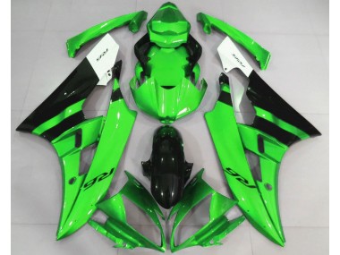 06-07 Glänzend Grün & Schwarz R6 Verkleidung