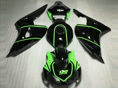 06-07 Glänzend Schwarz High Viz Grün CBR1000RR Verkleidung