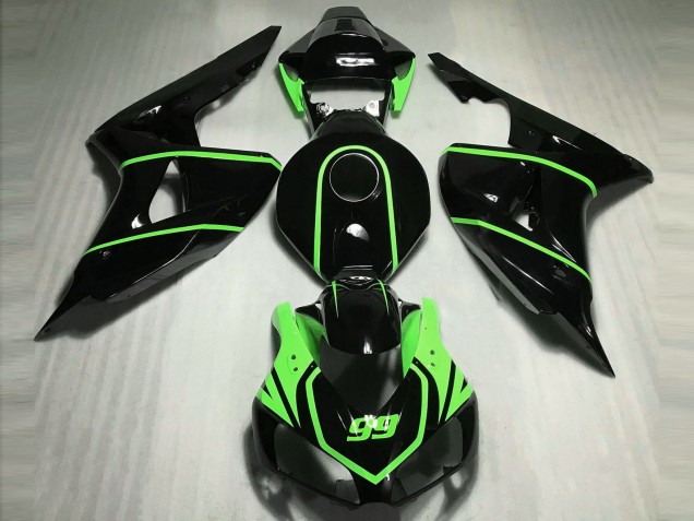 06-07 Glänzend Schwarz High Viz Grün CBR1000RR Verkleidung