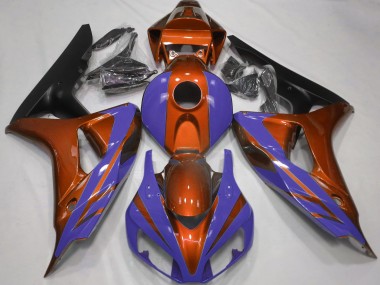 06-07 Glanzorange & Tiefes Blau CBR1000RR Verkleidung