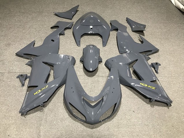 06-07 Glattes Grau & Gelb ZX10R Verkleidung