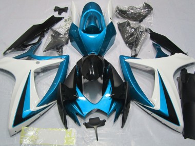 06-07 Hellblau & Weiß GSXR 600-750 Verkleidung