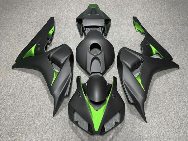 06-07 Matt Schwarz & Grün CBR1000RR Verkleidung