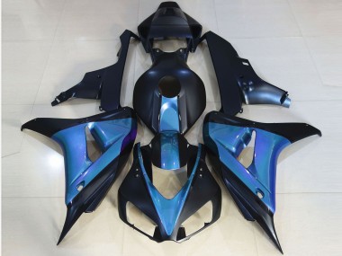 06-07 Matt Schwarz & Hellblau CBR1000RR Verkleidung