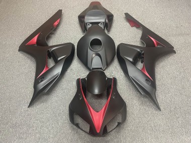 06-07 Matt Schwarz & Rot CBR1000RR Verkleidung