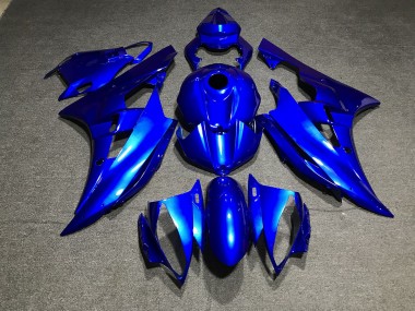 06-07 Metallic Blau Schlicht R6 Verkleidung