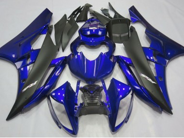 06-07 Metallic Blau & Schwarz R6 Verkleidung