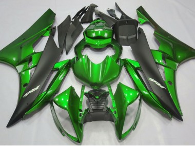 06-07 Metallic Grün & Schwarz R6 Verkleidung