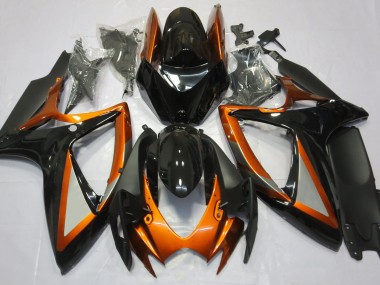 06-07 Orange Glänzend & Schwarz GSXR 600-750 Verkleidung