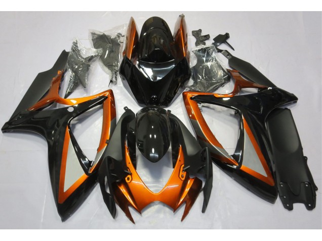 06-07 Orange Glänzend & Schwarz GSXR 600-750 Verkleidung