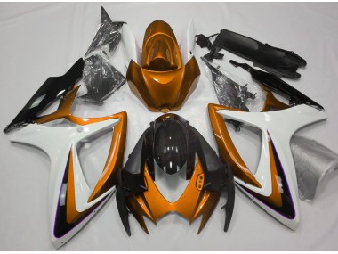 06-07 Orange & Weiß Ohne Abzeichen GSXR 600-750 Verkleidung