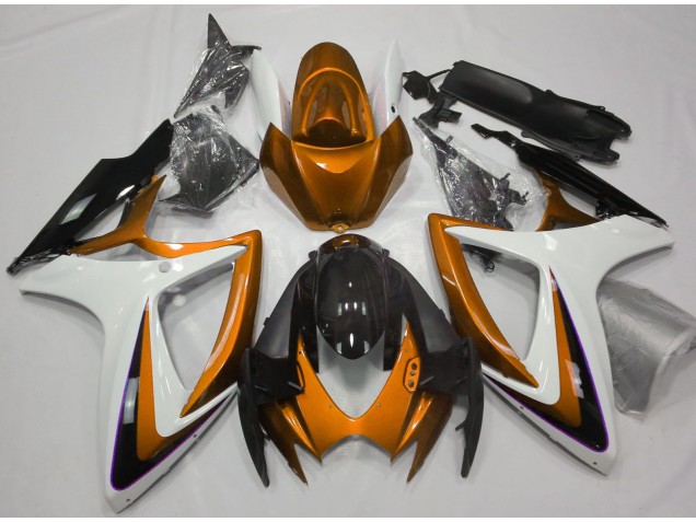 06-07 Orange & Weiß Ohne Abzeichen GSXR 600-750 Verkleidung