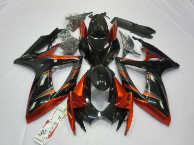 06-07 Orange & Schwarz GSXR 600-750 Verkleidung