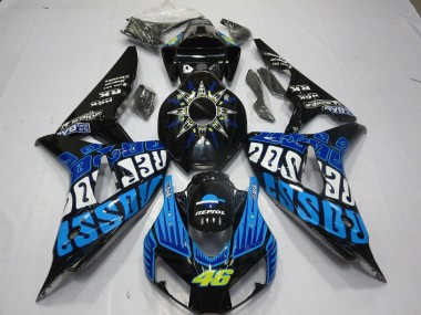 06-07 Rossi Blau Glänzend CBR1000RR Verkleidung