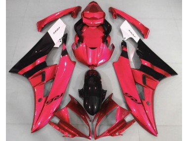 06-07 Rot Glänzend & Schwarz R6 Verkleidung