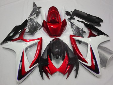 06-07 Rot & Weiß Ohne Abzeichen GSXR 600-750 Verkleidung