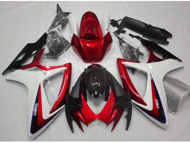 06-07 Rot & Weiß Ohne Abzeichen GSXR 600-750 Verkleidung