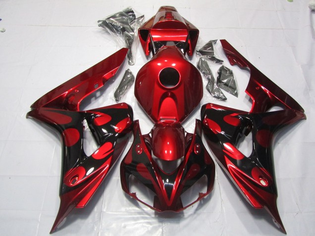 06-07 Rot & Schwarz Candy CBR1000RR Verkleidung