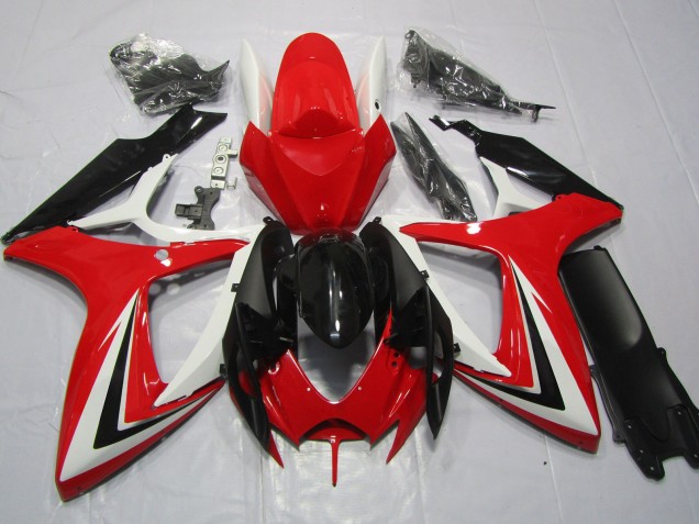 06-07 Rot Schwarz & Weiß GSXR 600-750 Verkleidung