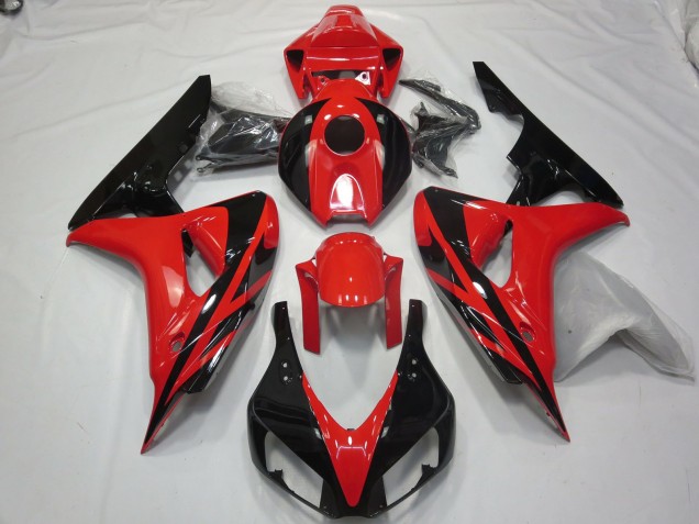 06-07 Rot Schwarz OEM-Stil Ohne Aufkleber CBR1000RR Verkleidung