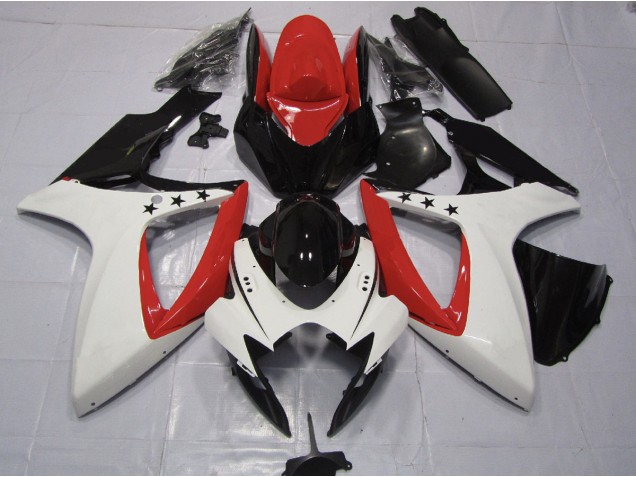 06-07 Rot Stern GSXR 600-750 Verkleidung