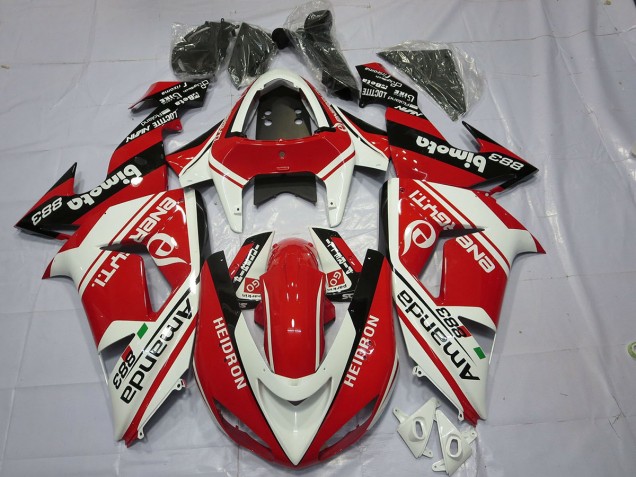 06-07 Weiß Rot ZX10R Verkleidung