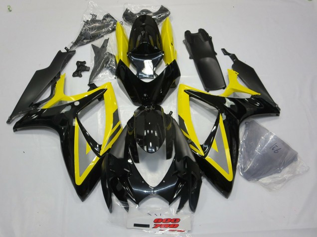 06-07 Schwarz & Gelb GSXR 600-750 Verkleidung