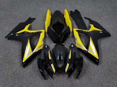 06-07 Schwarz & Gelb OEM Stil GSXR 600-750 Verkleidung