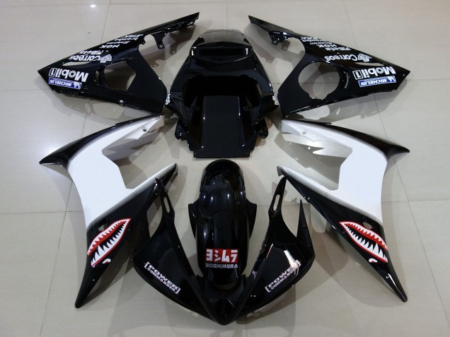 06-07 Schwarz Glänzend & Logos R6 Verkleidung