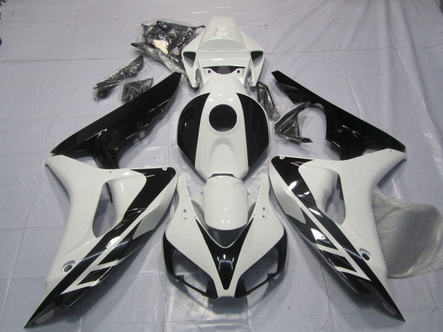 06-07 Schwarz & Weiß OEM Stil Keine Aufkleber CBR1000RR Verkleidung