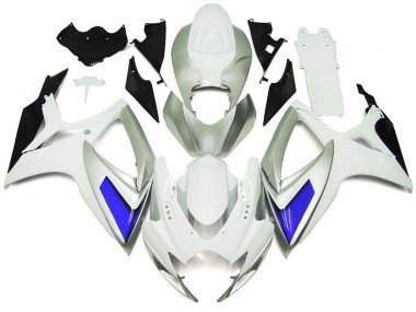 06-07 Silber Weiß & Blau Glänzend GSXR 600-750 Verkleidung