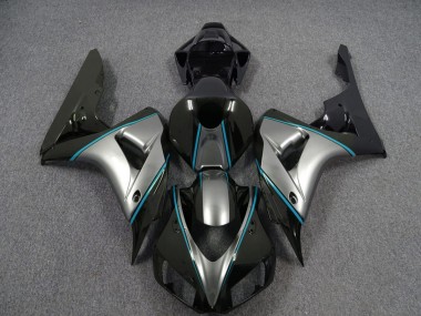 06-07 Silber Mit Blauem Nadelstreifen CBR1000RR Verkleidung