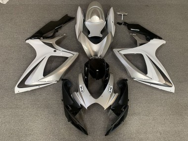 06-07 Silber Weiß OEM Stil GSXR 600-750 Verkleidung